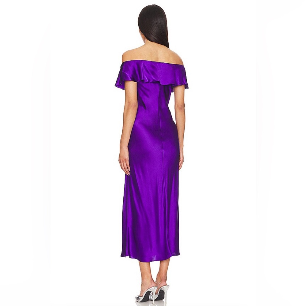 DANNIJO Off the Shoulder Dress in Violet, Size XS - Picture 2 of 16